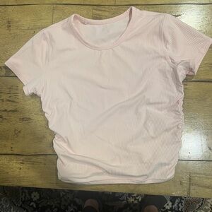Lululemon pink crop top